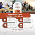 Fisetin 10-in-1 Formula - with Spermidine Quercetin Resveratrol, Elderberry, Turmeric Non-GMO, Gluten-Free, Soy-Free