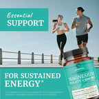 Magnesium Malate 1500MG | Energy & Nervous System Support | 300MG Elemental Mag Per Serving | High Absorption Magnesium Malate Capsules with VIT B6 + Black Pepper | Non-GMO | 90 Ct (1 Month Supply)