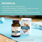 Himalaya Boswellia, Joint Support for Mobility and Flexibility, Promotes Tissue Preservation, 250 mg, 60 Capsules, 1 Month Supply, 2 Pack