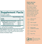 True Grace Omega-3 Fish Oil - 60 Softgels - 1400 mg EPA + DHA - Brain, Heart, Joint & Immune Health - Organic, Gluten Free, Soy Free