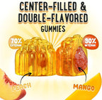 OH MY CHEWY Center-Filled Vitamin D3 K2 & Calcium Gummies - Supplement for Healthy Teeth, Bone & Energy - 5000 IU D3, 120 mcg K2(MK-7), 120 mg CA - Vegan & Non-GMO - 120 Count
