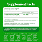 Calorie Control Supplement 6X Natural GLP-1 Support, Official & Patented Amarasate Formula, Plant Based Dietary GLP1 Supplement, Manages Appetite, Hunger & Cravings, 1 Month Average Supply, 90 Count