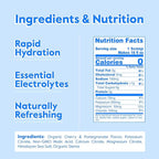 Nectar Sugar Free Electrolytes Powder - Organic Fruit No Sugar or Calories - Hydration Powder for Dehydration Relief and Rapid Rehydration - Keto and Paleo (Cherry Pom 40 Serving Tub)