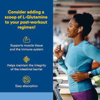 Natural Factors Micronized L-Glutamine 5,000 mg Powder - Easy Absorption Gut Health Support Supplement - Powder Amino Acid Supplement Supports Muscle Recovery - 16 oz (90 Servings)