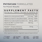 InfiniWell Defend Pro Bone & Immune Support Supplement - Vitamin A, D3 & K2 Supplement - Bioavailable, Active Nutrients - 250mcg VIT D - Aid Bone Strength, Heart Health & More (60 Capsules)