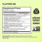 HUM Flatter Me Digestive Enzymes for Women & Men, Digestive Health Bloating Supplement with Ginger & Peppermint Leaf, Fast Acting Anti Bloat Pills Multi Enzyme for Debloating, Vegan, 60 Capsules