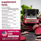 Beet Root Capsules - USA Made Beetroot Supplement for Normal Circulation, Nitric Oxide & Heart Support - 5-in-1 Beets with Grape Seed, Garlic Extract, Hawthorn Berry, Olive Leaf - 90 Vegan Caps