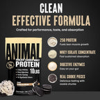 Animal Whey Isolate Protein Powder - Loaded for Pre & Post Workout Muscle Builder and Recovery with Digestive Enzymes for Men & Women - 25g Protein, Great Taste, Low Sugar - Cookies & Cream 10 lbs