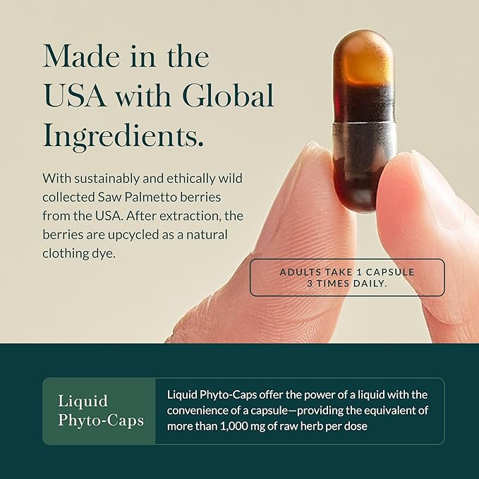 Gaia Herbs Male Libido - Herbal Supplement with Saw Palmetto, Horny Goat Weed & Oats - Traditional Herbs to Support Vitality & Energy Levels for Men* - 60 Vegan Liquid Phyto-Capsules (60 Servings)