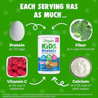 Orgain Kids Protein Powder Shake Mix, Vanilla Bean Ice Cream - 8g Grass-Fed Dairy Protein, 4g Fiber, 22 Vitamins & Minerals, Gluten Free, No Soy Ingredients, Adds Healthy Nutrients to Kids Snacks, 1lb