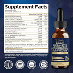 Shilajit Liquid Drops with Saw Palmetto，Ashwagandha，Pumpkin Seed Oil，Sea Moss,Multivitamin - Shilajit for Men - Support Prostate Health & Hair,Energy & lmmune Function - 2FL - Pineapple Flavor