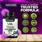 Built by Nature Milk Thistle Liver Detox Supplement with Silymarin Extract & Dandelion Root – Gentle Herbal Liver Cleanse for Men & Women - Liver Health Support - Non-GMO - 120 Veggie Capsules