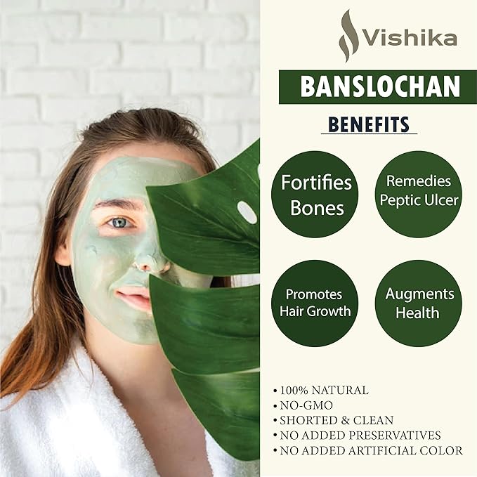Banslochan vanshlochan (vanslochan tabasheer for Eating) | Tabasheer - Tabachir - Bambusa Arundinaces | Bamboo Manna | 100% Pure Vanshlochan for Strengthen Bones & Hair Roots - 900gram