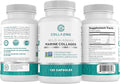 Alaskan Wild-Caught Marine Collagen Peptides with Hyaluronic Acid & Vitamin C - Supports Skin, Hair, Nails, Joints & Bones - Type 1 & 3 Collagen for Women & Men - 120 Powder Capsules