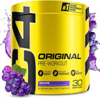 C4 Original Pre-Workout Powder For Endurance, Focus & Performance with 150mg Caffeine, Beta-Alanine, Creatine, Sugar Free Pre-Workout for Men & Women, 30 Servings, Grape