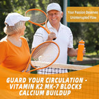 Vitamin K2 MK-7 Gummies 100mcg, Extra Strength K2 Vitamin Supplement for Bone & He-Art Support, Chewable Natural Orange Flavor, Non GMO, Vegan, 60 Gummies