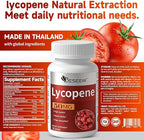 Men‘s Lycopene Softgels with Saw Palmetto & Pumpkin Seed Oil – Prostate Health Support & Nutrient Complex with Zinc, Vitamin B6, B12, Copper – 60 Capsules