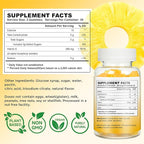 Vitamin E Gummies 268mg(400 IU) for Women Skin & Immune Support, Pineapple Flavored Vitamin E Chewable Vegan Gummies, 60 Count
