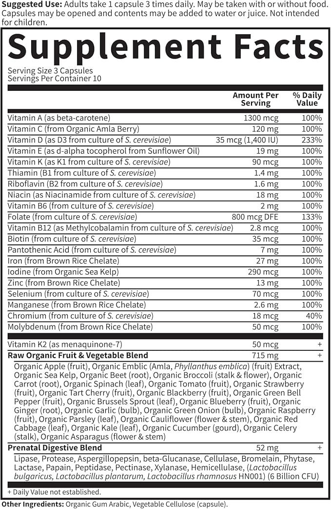 Garden of Life Vitamin Code®, RAW Prenatal™, 90 Vegetarian Capsules