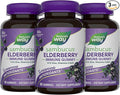 Nature's Way Sambucus Elderberry Gummies, Immune Support Gummy for Adults & Kids Ages 4+ with Black Elderberry Extract, Vitamin C, Vitamin D3, and Zinc*, 60 Gummies (Set of 3)