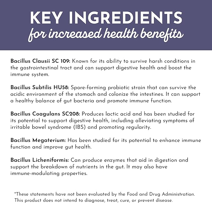 JUST INGREDIENTS Elderberry Lemonade 3-in-1 Probiotic Complex - Prebiotics, Probiotics & Postbiotics - 30 Sticks