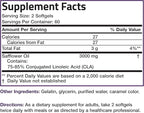 Bronson CLA 3000 Extra High Potency Supports Healthy Weight Management Lean Muscle Mass Non-Stimulating Conjugated Linoleic Acid 120 Softgels