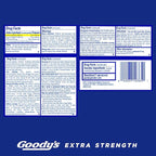 Goody’s Headache Powder Extra Strength Pain Relief, Triple Action Headache Relief with Aspirin, Acetaminophen & Caffeine, 24 Count