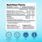 Immune Balance Supplement | Grass-Fed Lactoferrin, Taurine, Vitamins D3, K2 & B12 | 30-Min Delayed-Release | Promotes Gut, Digestive & Overall Wellness | Low Lactose, Made in USA