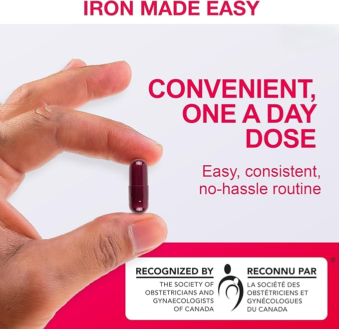 i-max Iron Supplement 150 mg, Vitamin C 250 mg & B12 1000 mcg, Iron Supplement Treatment for Women & Men, Once Daily, 100 Capsules