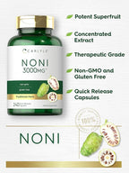 Carlyle Noni Fruit Capsules | 240 Count | Non-GMO, Gluten Free | Traditional Herb Supplement