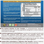 Perfect Gut: Inulin FOS Powder for Gut Health. Prebiotic Inulin. Unique Prebiotic 95% FOS Inulin Agave Fiber