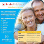 Brain B Balance: Methylated Multivitamin - Methylated B Complex Neurobalance Formula - Methylfolate Supports Mood.Mind.Memory - 60 Vegan Capsules
