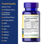 Puritan's Pride Premium Blueberry Eyebright Complex with Extracts of Marigold and Grapeseed, Dietary Supplement for Antioxidant Health, 120 Coated Caplets