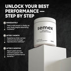 SEMEX Semen Volume Booster – Doctor Formulated Natural Support for Male Sperm Health, Load Volume Boost & Stamina – Non-GMO, Vegan, Gluten-Free, Fertility Supplement Made in USA - 90 Count