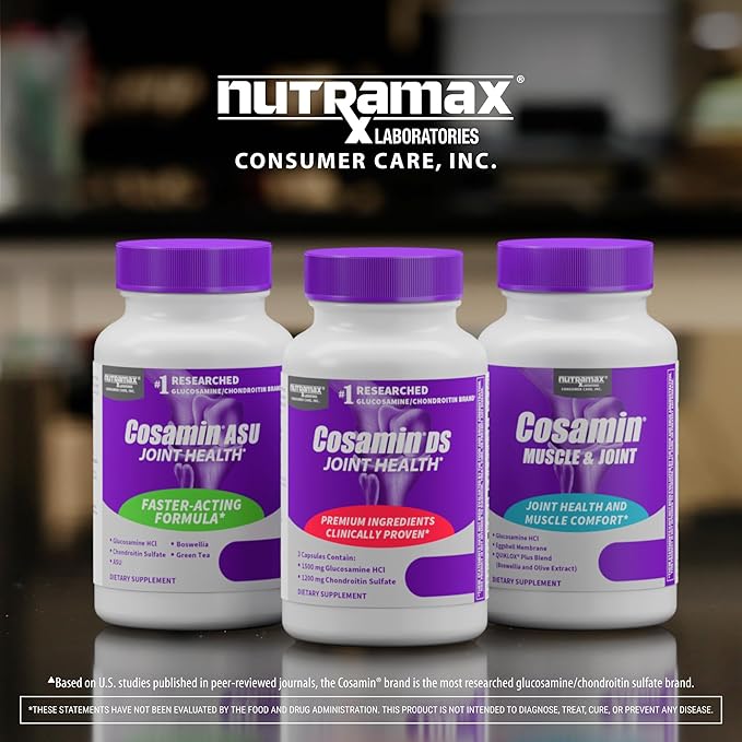 Nutramax Laboratories Cosamin® ASU Joint Health Supplement with Glucosamine, Chondroitin & ASU for Adult Men & Women, Joint Supplement, 90 Capsules