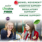 Lifeable Sugar Free Fiber Gummies for Adults | 4g | Great Tasting Fiber Supplement Gummies | Keto Friendly, Gluten Free, Vegan, Non GMO Prebiotic Fiber | for Digestive Health | 90 Gummies