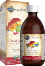 Garden of Life Organics Plant Iron & Organic Herbs - Organic Plant-Sourced Iron + Herbs (Cranberry-Lime Liquid) 8oz Liquid