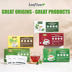 LeafLea 100% Pure Ginger Root Tea Bags – Spicy & Warming Herbal Tea, Supports Digestion & Immune Health, Individually Wrapped, Non-GMO, Caffeine Free, Sugar Free, No Gluten