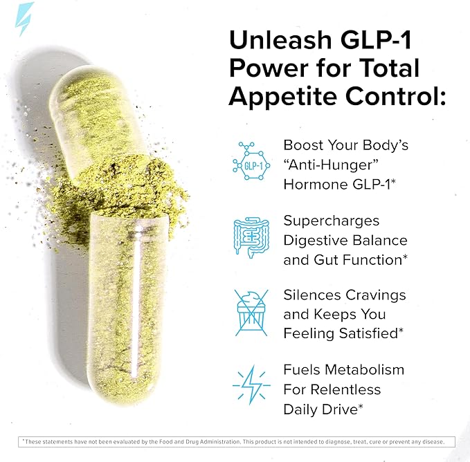 InnoSupps Trim Biome GLP-1 Supplement Weight Loss - Probiotic, Prebiotic, Postbiotic for Gut Health, Appetite & Metabolism Support with Akkermansia, Berberine - 60 Capsules, 30 Servings