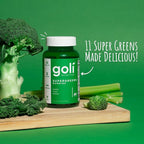Goli SuperGreen Vitamin Gummy - 300 Count - Essential Vitamins and Minerals - Plant-Based, Vegan, Gluten-Free & Gelatin Free - Health from Within, Pack of 5