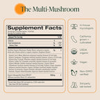 OM Mushrooms Master Blend Mushroom Powder – Organic Mushroom Supplement with 10 Mushrooms and Ashwagandha - Support Immunity, Gut Health & Stress Relief, 6.34 oz (80 Servings)