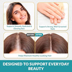 Biotin 10,000 Mcg Hair Growth Vitamins for Women – Keratin, Collagen, Msm, Bamboo Silica, Hyaluronic Acid & Vitamin B Complex – Hair Loss & Thinning Hair Support – Hair Skin and Nails – 120 Capsules