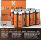 Liquid Collagen Peptides with Biotin & Hyaluronic Acid - 3000mg Hydrolyzed Bovine Collagen Type 1 and 3, Biotin 10000mcg, Vitamins B5, B6, C & E - Liquid Collagen for Women and Men, Collagen Shots