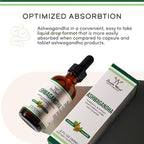 Ashwagandha Organic Drops for Stress Relief (1,200mg, 60 Servings) Ashwagandha Tincture for Adrenal Support and Cortisol Manager (Vegan Safe, Gluten Free, Non-GMO) by Double Wood