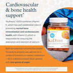 Youtheory K2D3 - Immune, Bone & Heart Health Support - Combines Vitamin D3 & Vitamin K2 - Dairy, Soy & Gluten Free - 90 Vegetarian Capsules