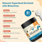 Sandhu's Grass Fed Bovine Colostrum Powder for Humans, Adults | 65 Servings (Pack of 1) Cows Supplement | High IgG for Gut Health | Immunity & Muscle Recovery Support | Unflavored | for Men & Women