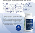 NatureCity True-BP | Supplements to Support Blood Flow for Heart Health | MegaNatural-BP 80mg 16% Oleuropein (60 Veggie Capsules) Non-GMO, Gluten Free