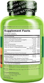 NATURELO Whole Food Brain Supplement - Brain Health Supplements for Memory & Focus Support - Enhance Brain Health Blend Supplement for Adults - 60 Vegetarian Capsules (Pack of 2)