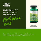 Swanson Colon Helper Herbal Digestive Supplement for Adults Seeking Healthy Eliminations with Goldenseal, Slippery Elm & Aloe (60 Capsules, 4 Pack)