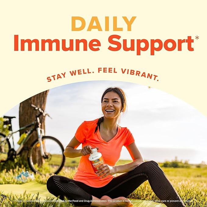 Purely Holistic Vitamin C 1000mg, 365 Capsules, 12 Month Supply, 2 Stage Timed Release with Ascorbic Acid, Rosehip & Acerola Cherry Bioflavonoid, Immune System Support, Vegan